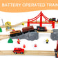 Motorized Train for Wooden Track, 3Pcs Train Toy Set for 3 4 5+Years Old Boy Girl Toddlers, Battery Powered Train Compatible with Thomas & Friends
