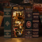 qpdbookpd Book Nook Kits, for Adults - DIY Miniature Bookshelf Insert with LED Lights, Creative Craft Book Nook Kits for Adults(Craftsmanship Repair