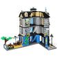 General Jim's Victorian Townhouse & Garden Coffee Shop Building Block Set, 2313 Pieces, 3-Story Modular City Building Model, Blue and Yellow