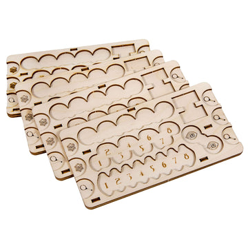 The Broken Token Eldritch Player Board - Wood Player Boards Compatible with the Eldritch Horror (Pack of 4)