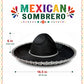 GiftExpress 2 Pack Black Mariachi Sombrero Hat with Silver Trim, Sombrero for Cinco de Mayo, Halloween Costume, Mexican Fiesta Costume