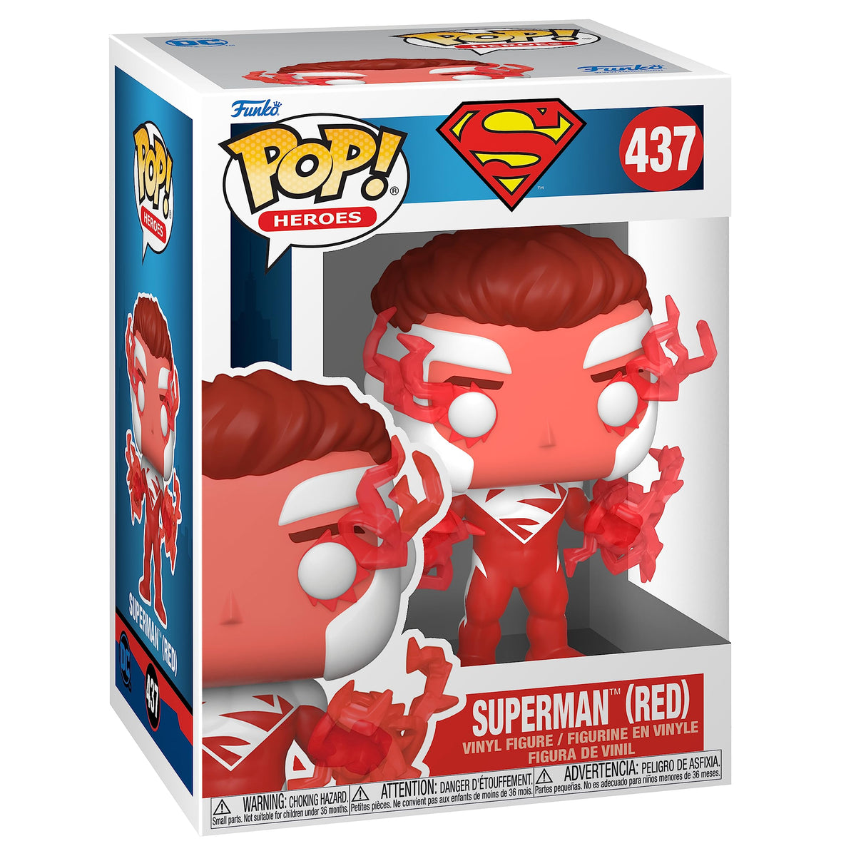 Funko POP! Heroes: DC Comics - Superman (Red) - Amazon Exclusive