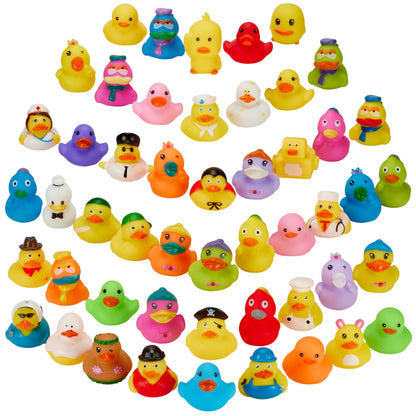 Assorted Rubber Ducks in Bulk Mini Rubber Duckies for Kids Baby Bath Shower Toys Funny Jeep Ducks for Jeep Ducking, Cruise Ship, Birthday Gifts