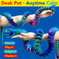Maxdecoer 48.8" Articulated Snake Toy, 3D Printed Flexible Jointed Serpent, Openable Jaw & Movable Teeth, Color-Shift Desk Fidget, Reptile Decor