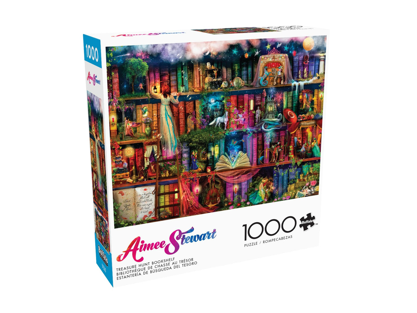 Buffalo Games - Aimee Stewart Treasure Hunt Bookshelf - 1000 Piece Puzzle