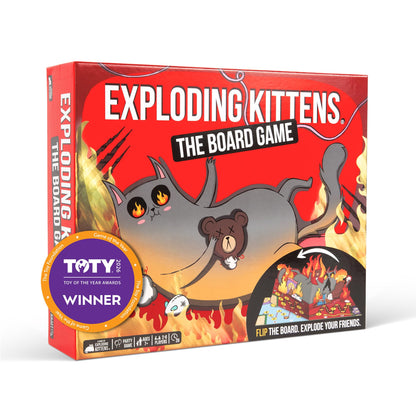 Exploding Kittens: The Board Game - The Action Packed Party Game to Celebrate 10th Birthday - 2-6 Players Aged 7+ - Great for Adults, Teens