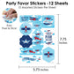 Big Dot of Happiness Taking Flight - Airplane - Vintage Plane Baby Shower or Birthday Party Favor Sticker Set - 12 Sheets - 120 Stickers