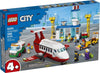 LEGO City Central Airport 60261 Building Toy, with Passenger Charter Plane, Airport Building, Fuel Tanker, Baggage Truck, Cargo and 6 Minifigures