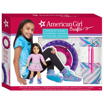 American Girl Slippers Knitting Kit