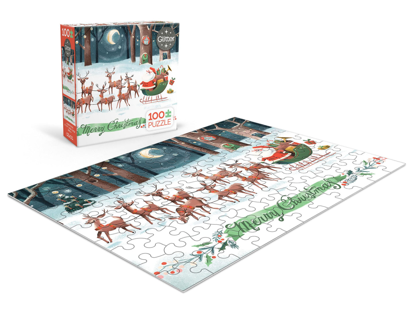 Ceaco - Night Before Christmas - 100 Piece Jigsaw Puzzle for Kids Ages 6+