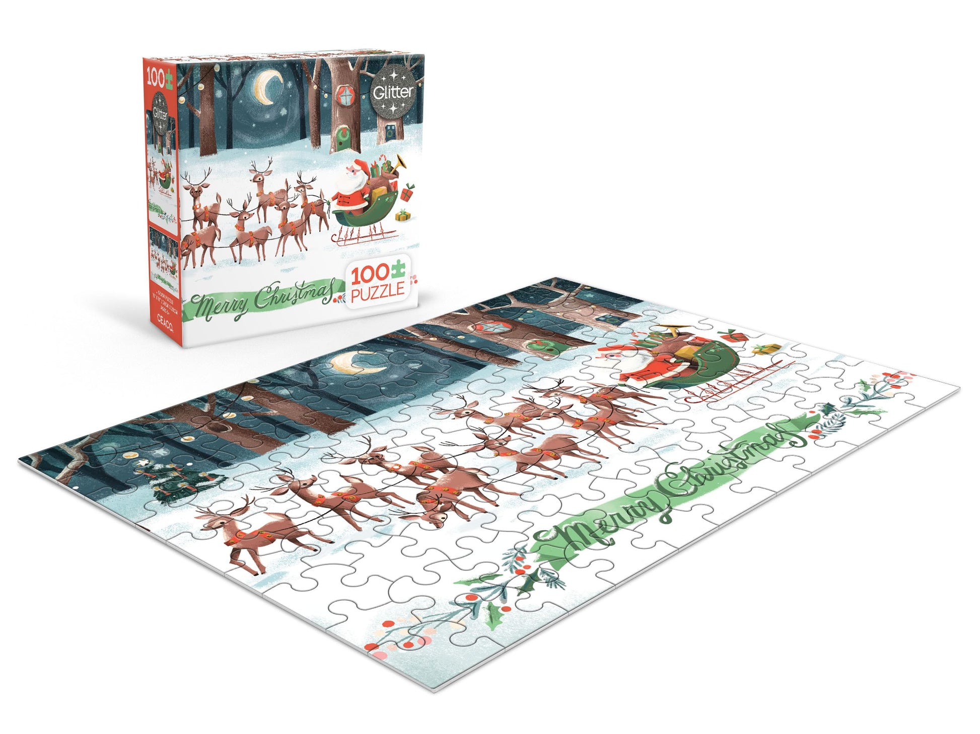 Ceaco - Night Before Christmas - 100 Piece Jigsaw Puzzle for Kids Ages 6+