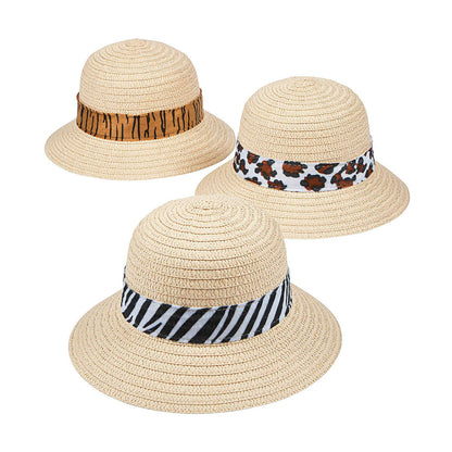 Fun Express Kids Safari Hats with Animal Print (Set of 12) - VBS Vacation Bible School Supplies/Decor