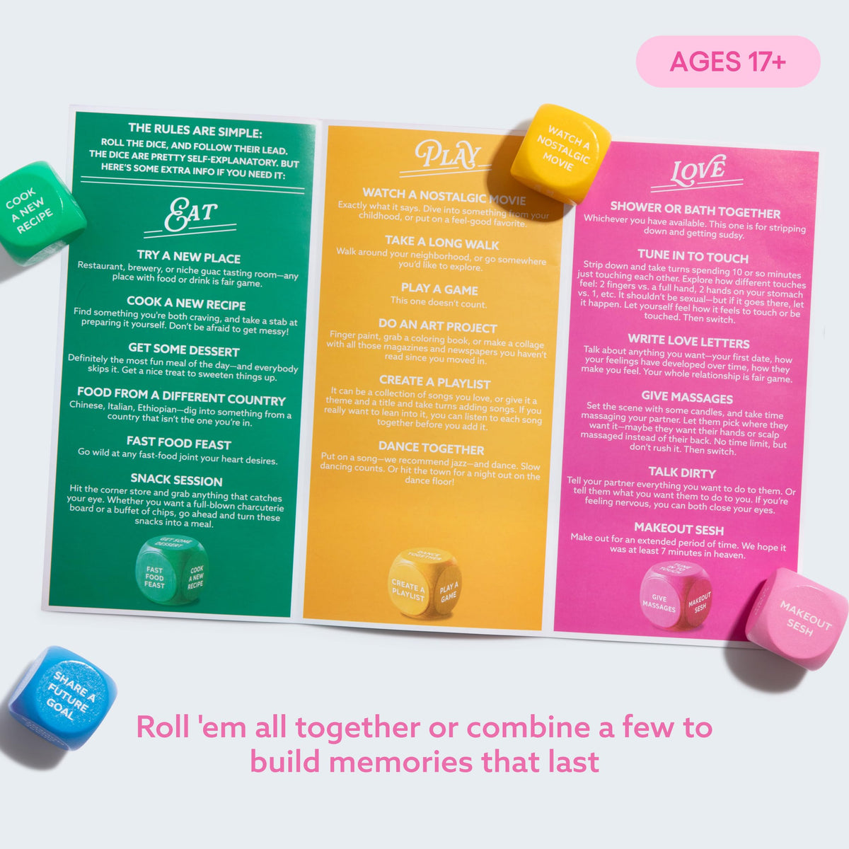 WHAT DO YOU MEME? Let's Get Deep Date Night Dice, Couples Game by Relatable