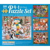 Bits and Pieces 4 Jigsaw Puzzle Set, 500 Piece Puzzles for Adults