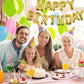 Gold Happy Birthday Balloons Banner 16 Inch Mylar Foil Letters, Inflatable Party Decor and Birthday Decorations for Women, Men, Boys & Girls Kids