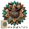 200 Pieces Blessed Wooden Puzzles for Adults, Cowboy Hat Unique Shaped Wooden Jigsaw Puzzles for Adults, Irregular Adult Wood Puzzle Creative Gift