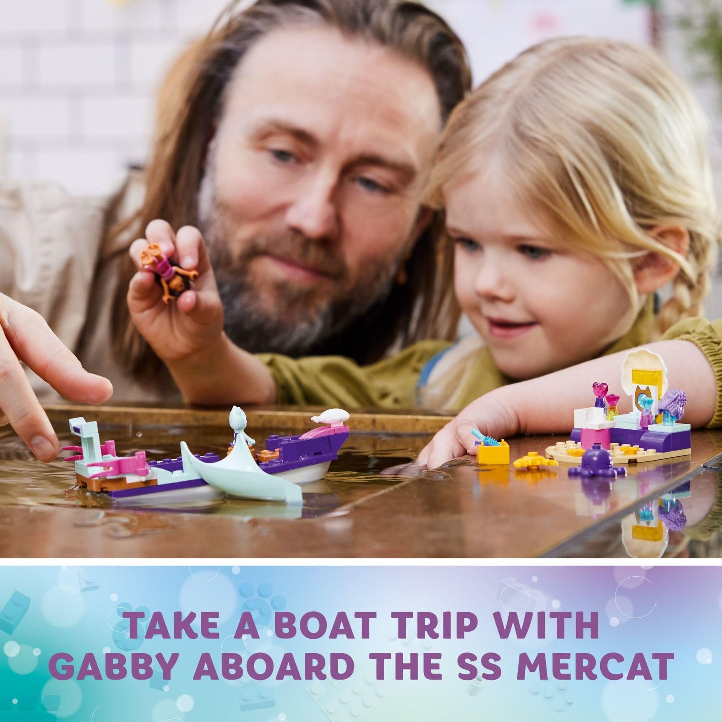 LEGO Gabby's Dollhouse Gabby & Mercat’s Ship & Spa Building Toy for Kids Ages 4+ or Fans of The DreamWorks Animation Series, Boat Playset with Beauty