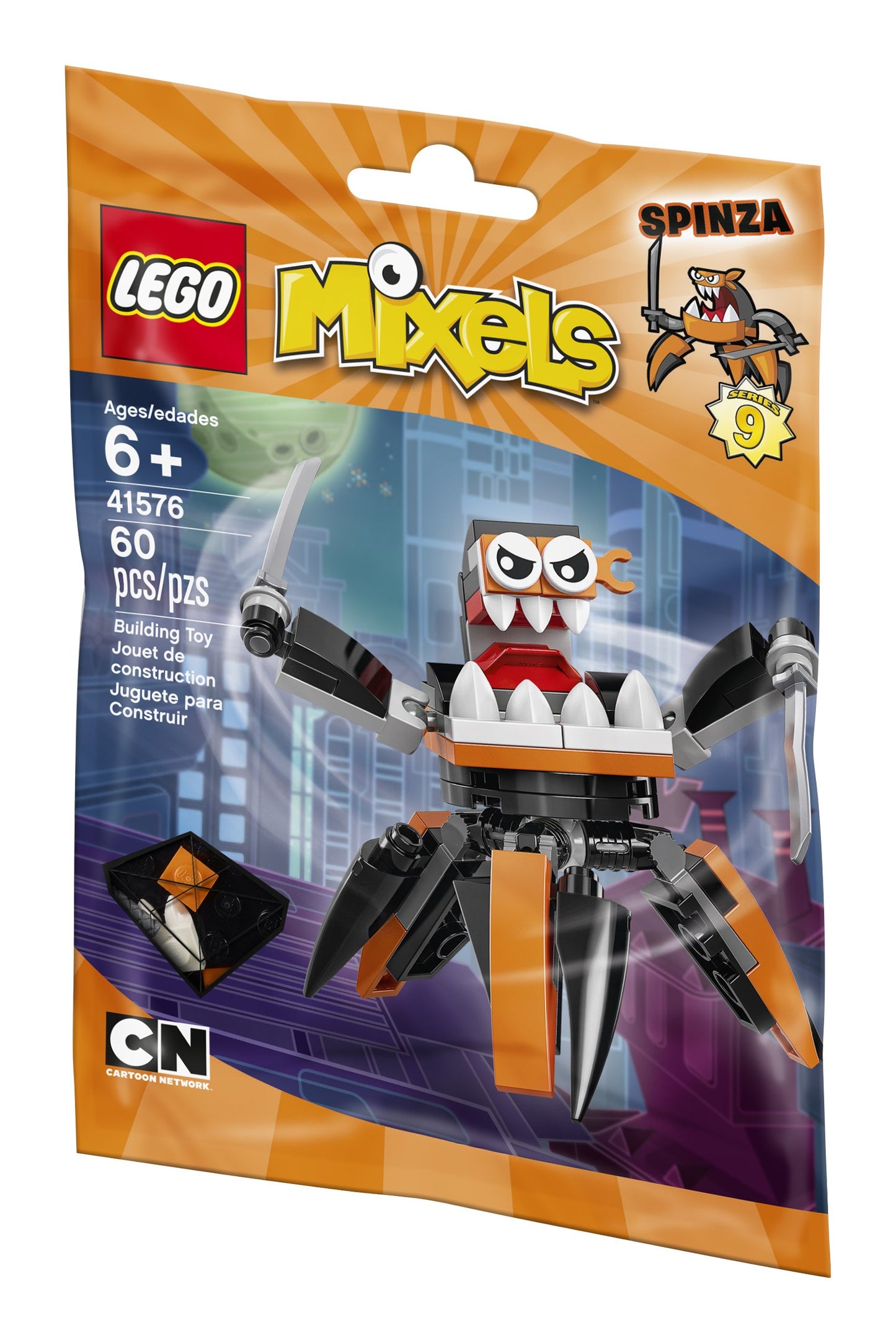 LEGO Mixels 41576 Spinza Building Kit (60 Piece)