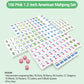 Gartu American Mahjong Tile Set, 166 Tiles (1.2”), Mahjong Tile Set with Carrying Bag, Dice, Mat, Cute Mini Tiles, Portable Travel Complete Game Set