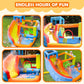 Doctor Dolphin Bounce House for Kids, Inflatable Water Slide, Indoor Bouncy House with Waterslide, Kids Bouncy Castle with Slide, Jump House Water