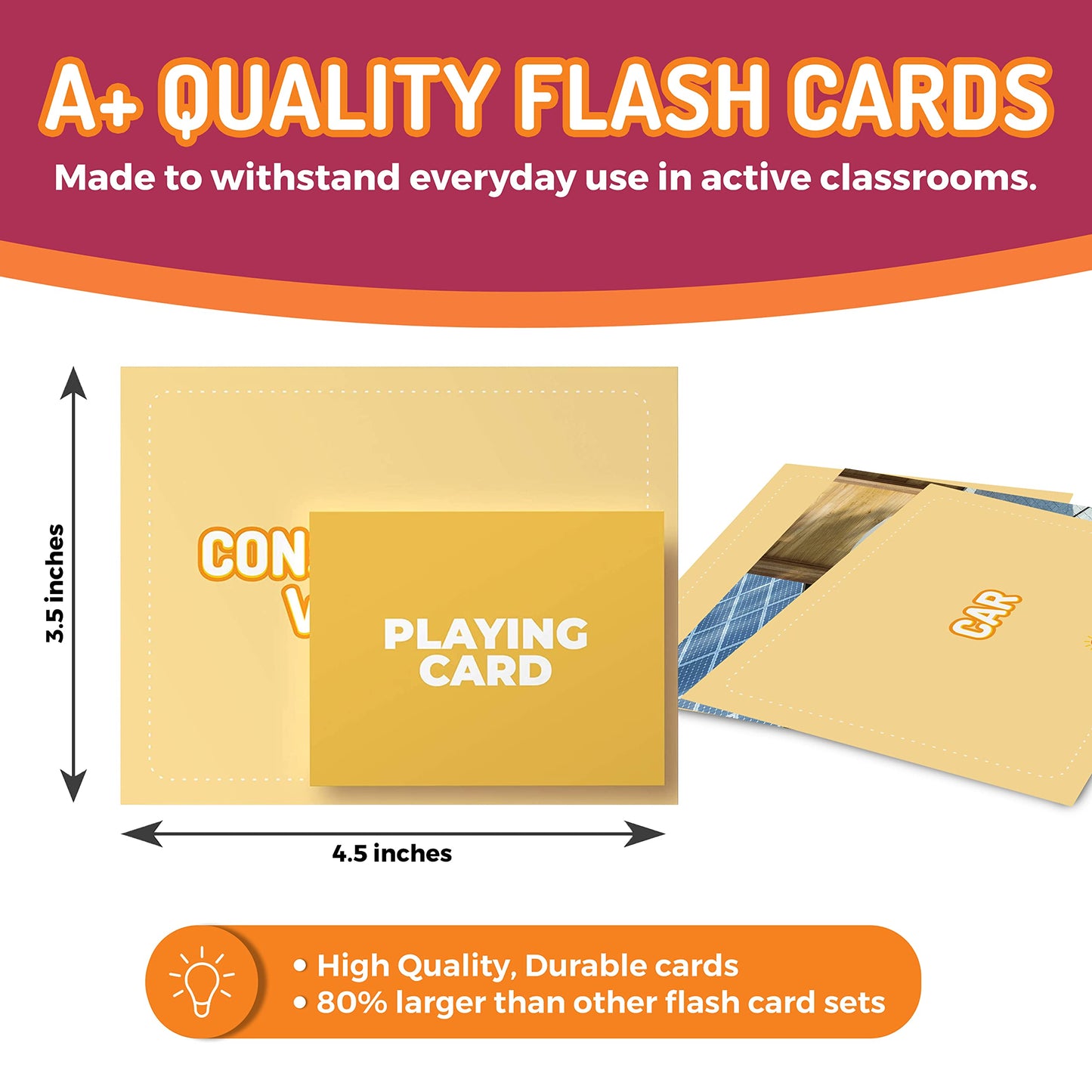 CreateFun 299 Vocabulary Builder Flash Cards Speech Therapy, Autism, ESL