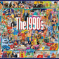 White Mountain 1000 Piece Jigsaw Puzzle Nostalgic Vintage Collage, 1990s