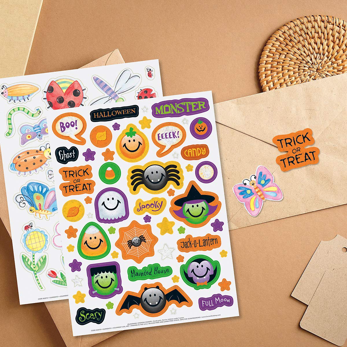 Current Year-Round Themed Sticker Variety Pack - 12 Sheets, 178 Assorted Stickers for Kids, Teachers, School, Scrapbooking, Journals, Monthly