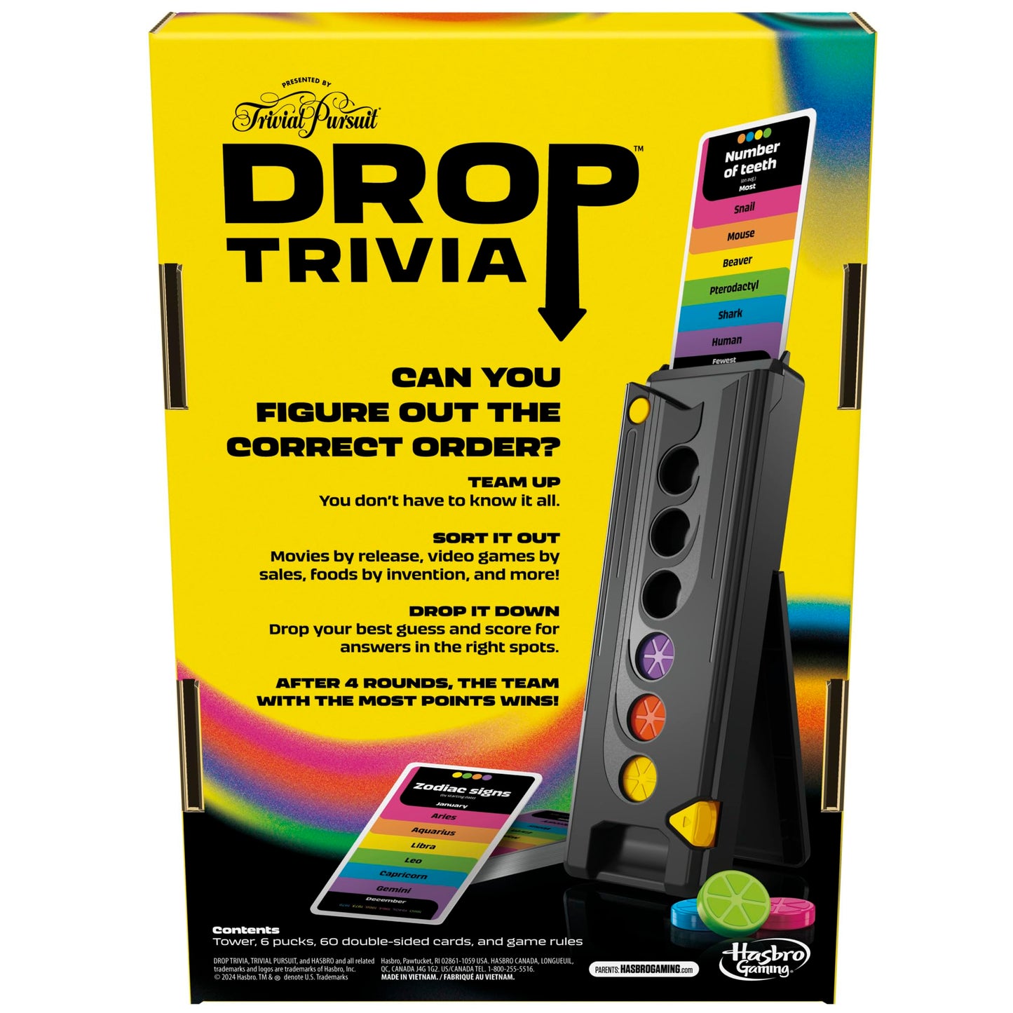 Hasbro Gaming Drop Trivia Game | Electronic Party Game with Voice and Sounds | Ages 13+ | 2 or More Players | 15 Mins. | from Trivial Pursuit | Party