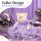 Kinnex Collections by Amanda 20" Quince Anos Quinceanera Last Doll Teddy Bear with Dress (Centerpiece) B16831-6 (Gold)
