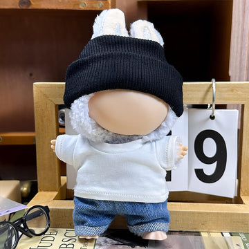GerdfeiTawtab Clothes Fit for 17CM Doll, Fashion Doll Clothes Outfit Set Cute Theme Designer Toys Dress Accessories for Collector Fans Display (D B&W
