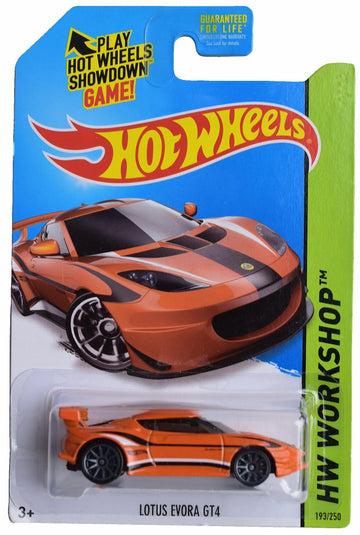 Hot Wheels Lotus Evora GT4, HW Workshop 193/250 [Orange]
