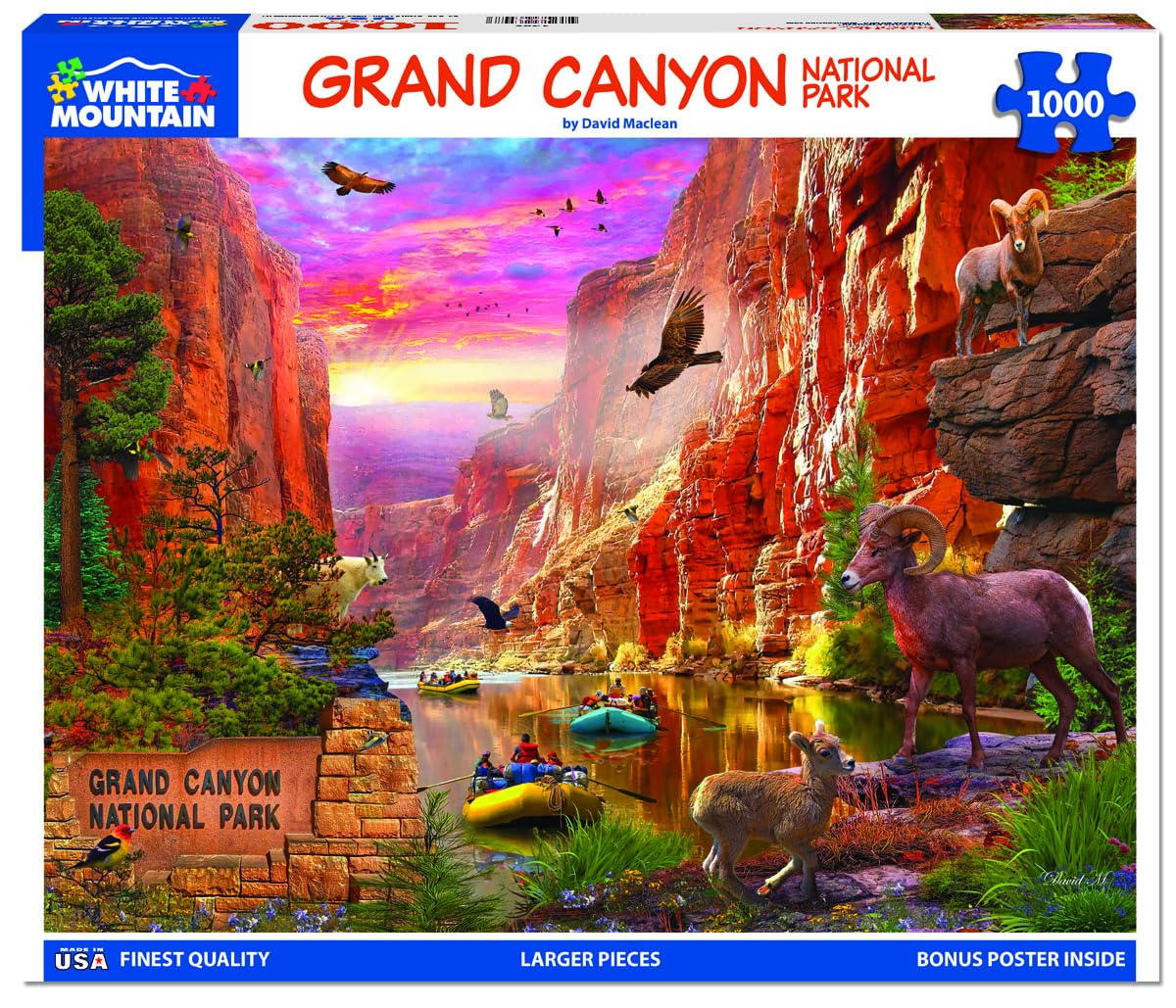 White Mountain 1000 Piece Jigsaw Puzzle, Grand Canyon National Park