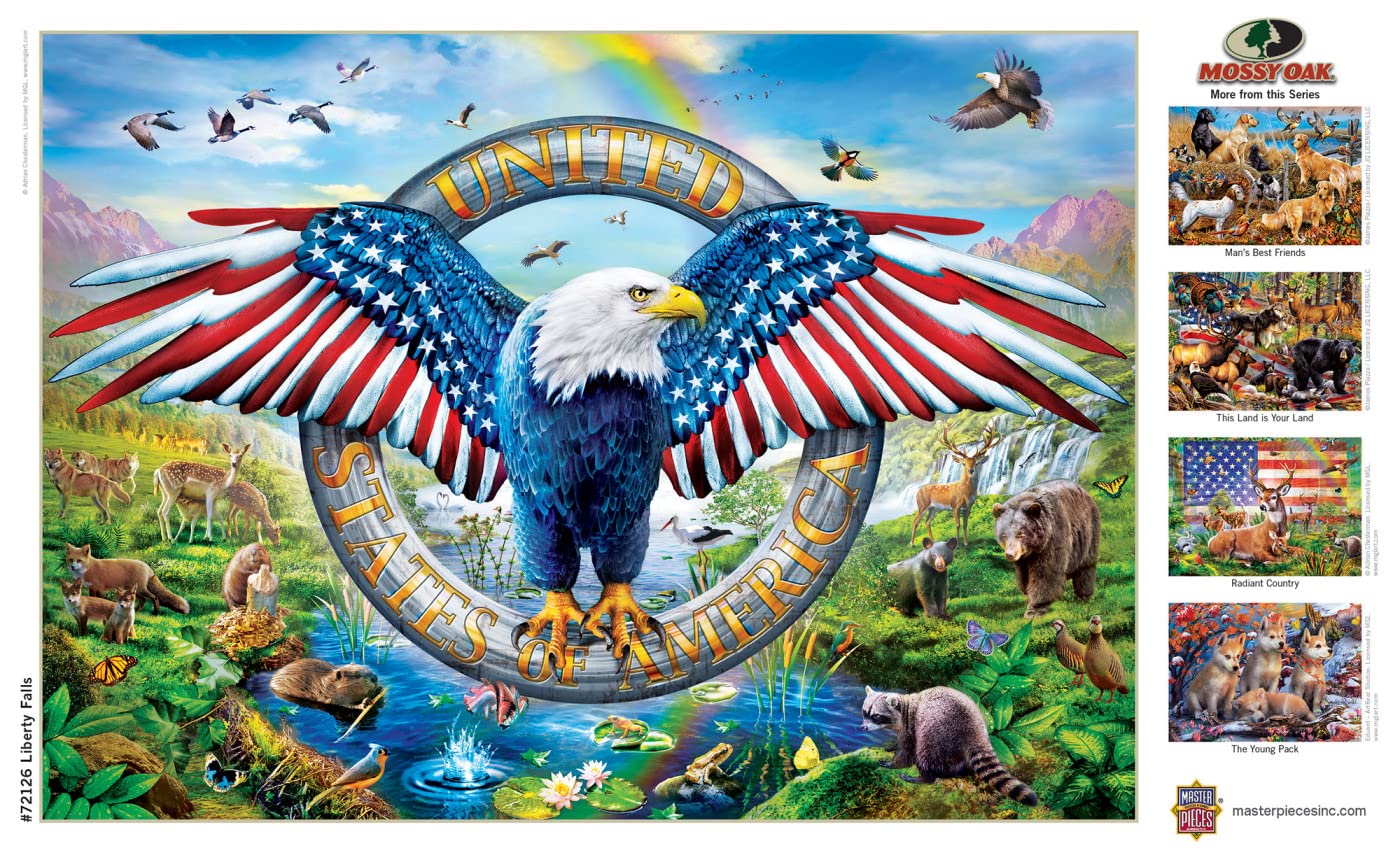 MasterPieces 1000 Piece Jigsaw Puzzle for Adults, Family, Or Youth - Liberty Falls - 19.25"x26.75"