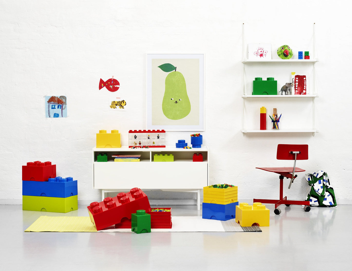 LEGO Storage Box Brick 8 White