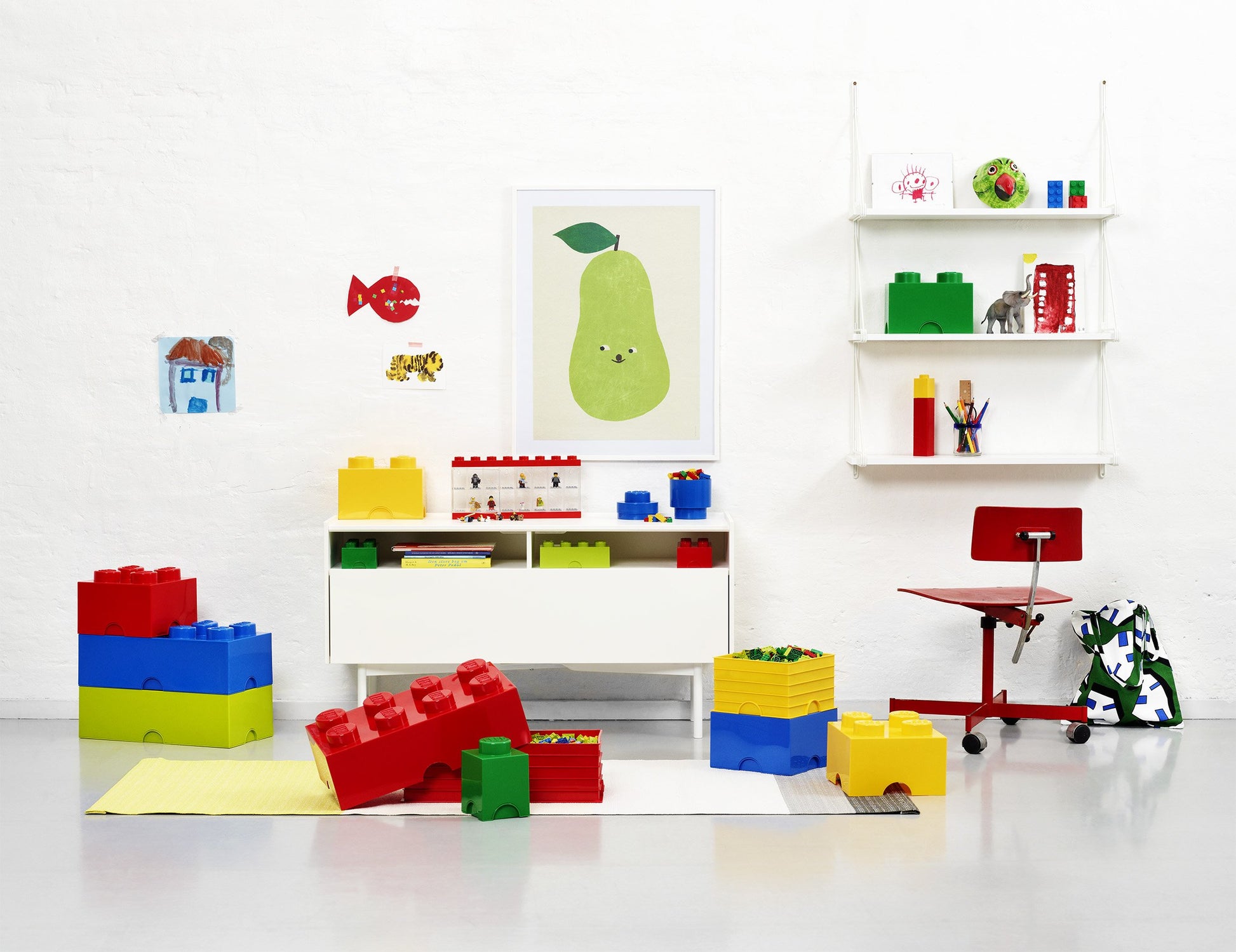LEGO Storage Box Brick 8 White