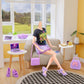 18INDC 17 Pcs Doll Clothes and Accessories Suitcase Travel Set - Miniature Laptop Computer Tablet Phone, Suitcase,Backpack Bag,Clothes