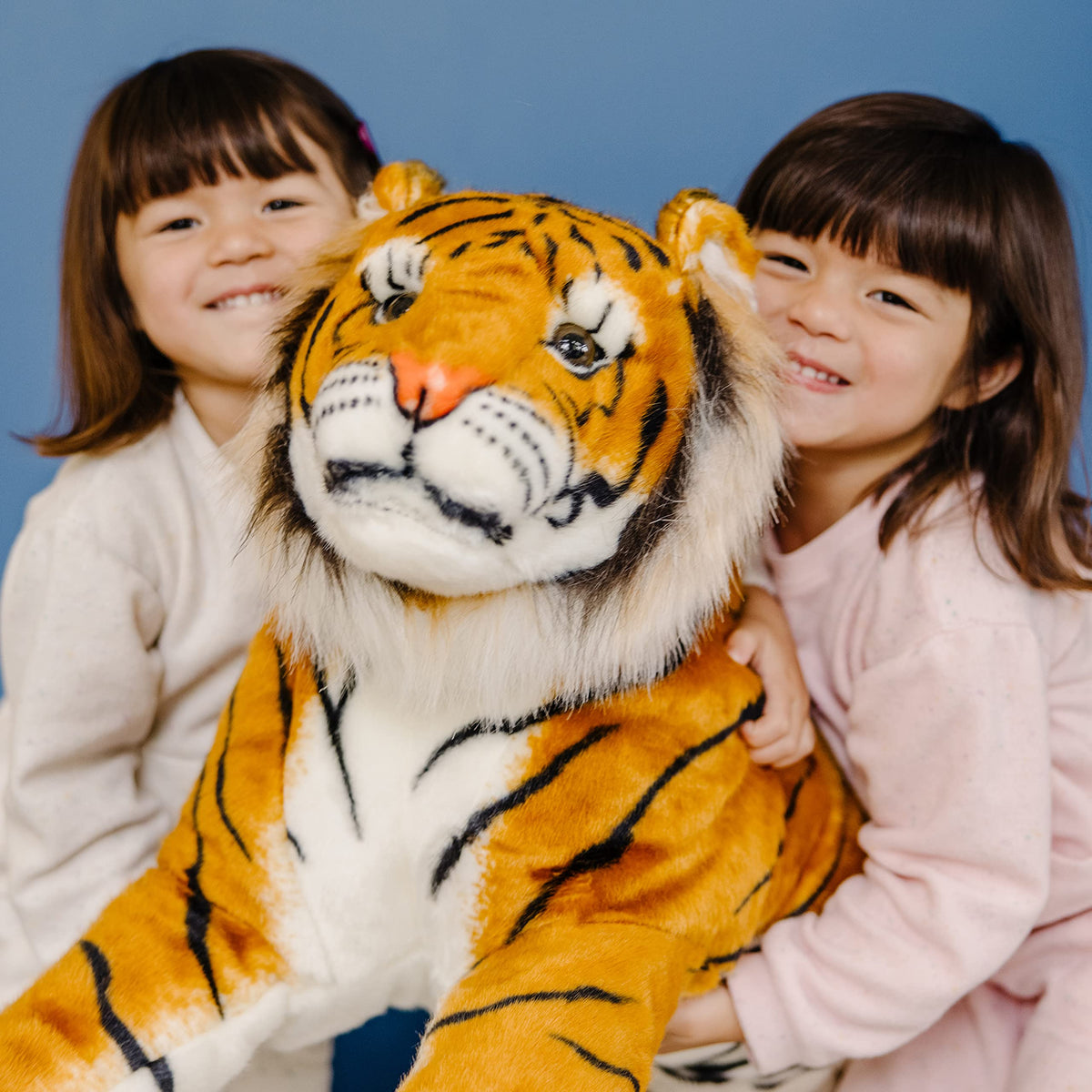 Melissa & Doug Giant Tiger - Lifelike Stuffed Animal, Over 5 Feet Long (Includes Tail) Giant Stuffed Tiger Plush Toy