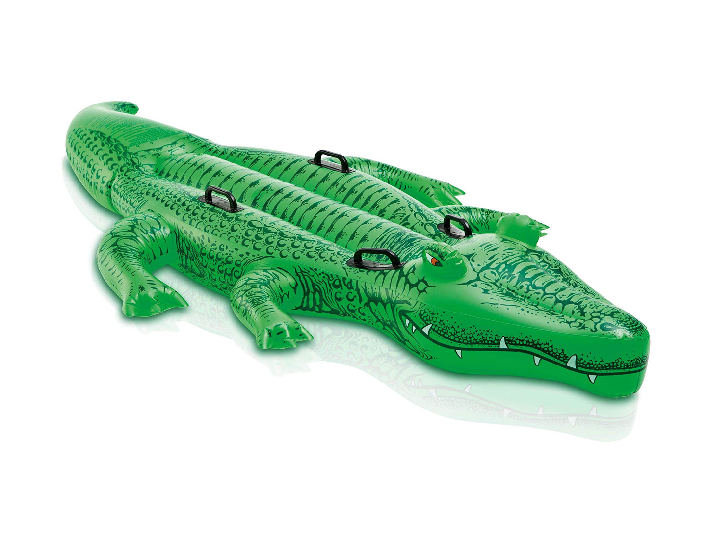 INTEX Giant Gator Inflatable Pool Float: Animal Pool Toy for Kids - 2 Heavy-Duty Handles - 176lb Weight Capacity - 80" x 45" - for Ages 3+