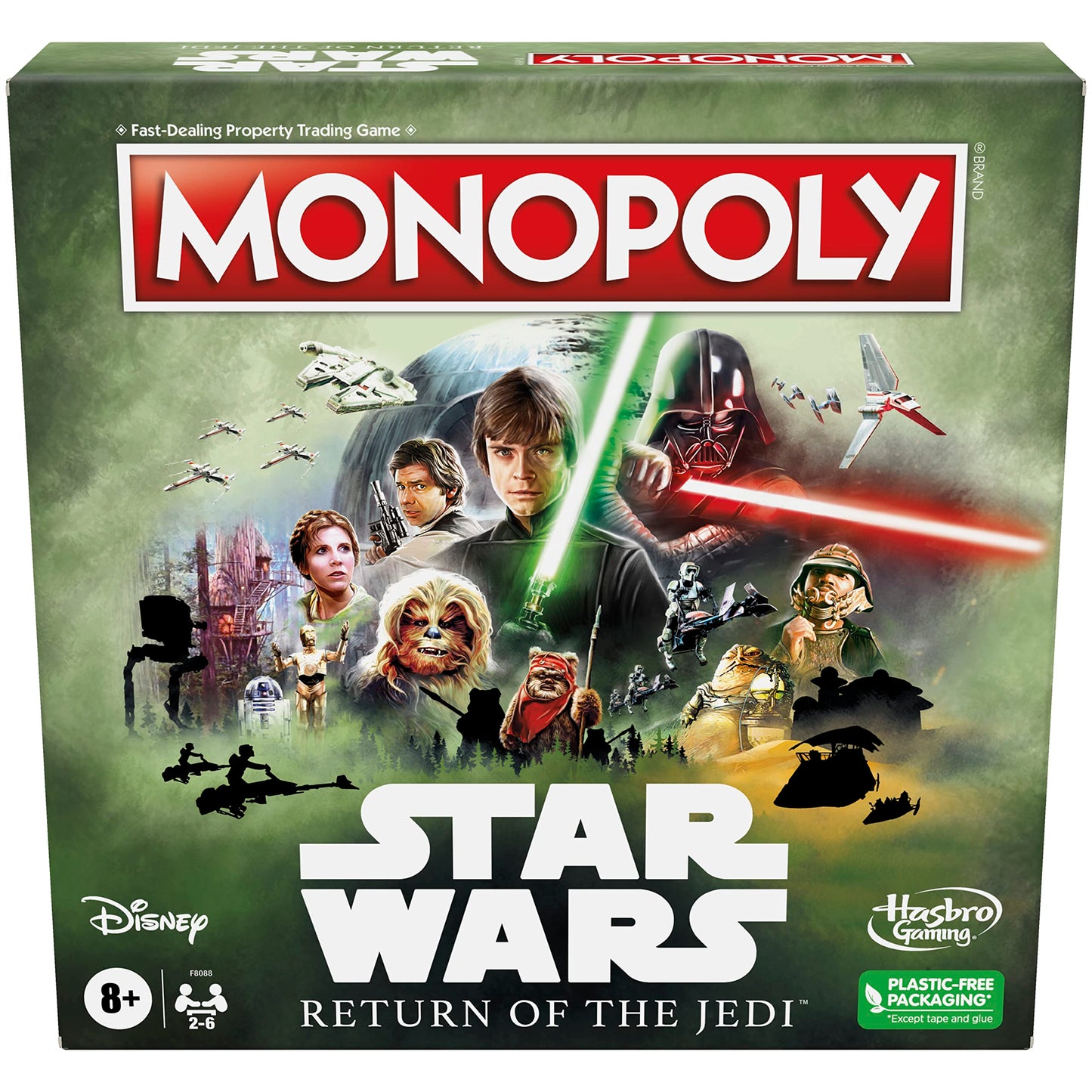 Hasbro Gaming Monopoly: Star Wars Return of The Jedi Board Game for 2-6 Players, Inspired by Return of The Jedi Movie, Game for Families and Kids Ages