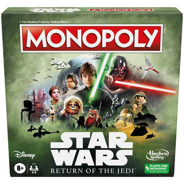 Hasbro Gaming Monopoly: Star Wars Return of The Jedi Board Game for 2-6 Players, Inspired by Return of The Jedi Movie, Game for Families and Kids Ages