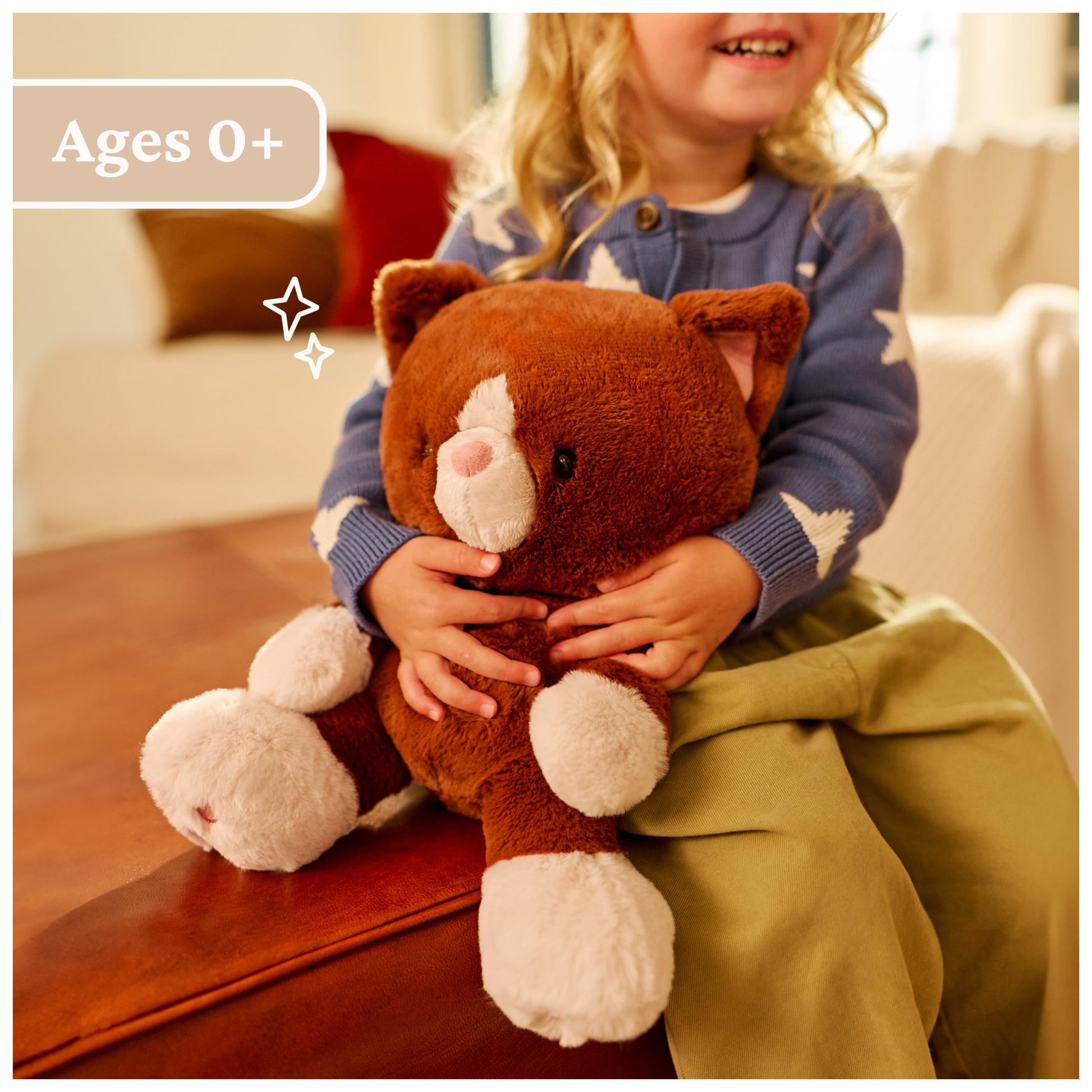GUND Hazel Kitten 12-Inch Plush; Kai Bear-Inspired Brown Cat Stuffed Animal