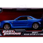 Nissan Fast & Furious Brian's 2002 Skyline GT-R R34 Blue 1:32 Die - cast Vehicle