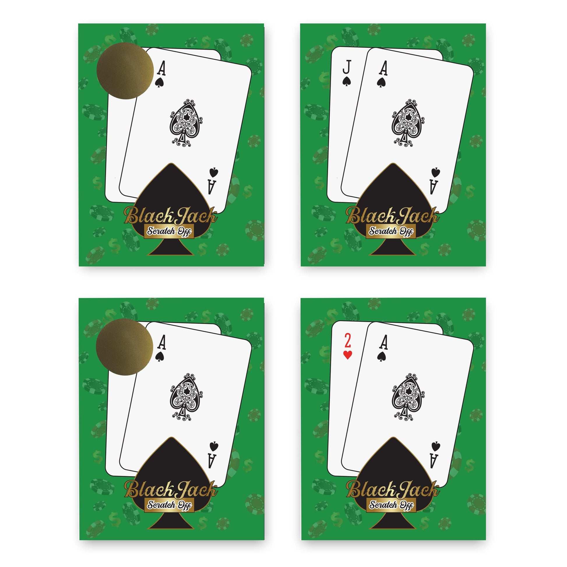 My Scratch Offs Casino Night Scratch Off Games 26 Pack, Blackjack