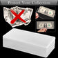 25PCS Clear Banknote Holders - Top-Load Hard Bill Currency PVC Holders 6.6"x2.8" Sleeves Display Holder for Paper Money Dollar Bill Collection