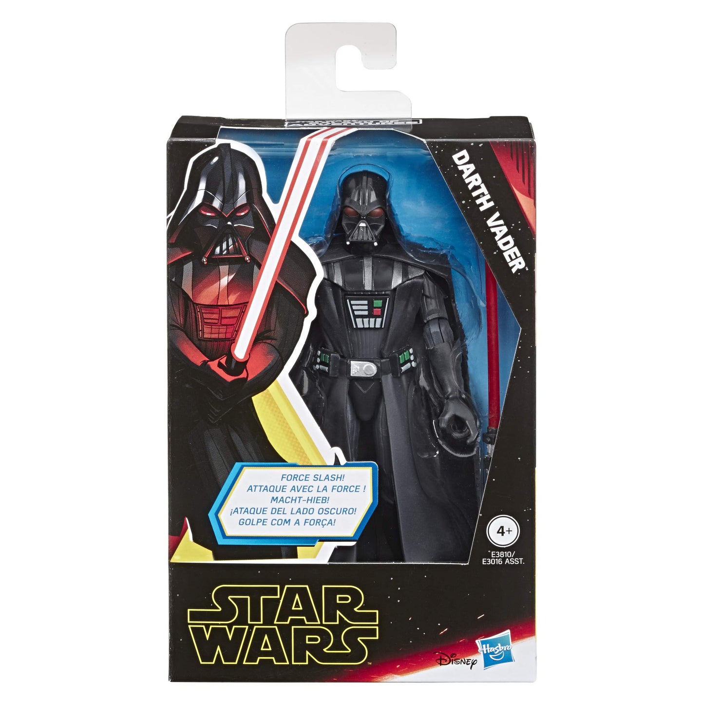 STAR WARS Galaxy of Adventures Darth Vader 5"-Scale Action Figure Toy Inspired by The Original Trilogy with Fun Action Move