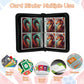 Trading Card Binder 4 Pocket, Fits 400 Cards with 50 Removable Sleeves, Portable TCG Album Folder for Standard Size Game Cards, Sports Card Holder
