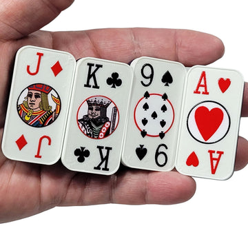 Cardian Poker Dominoes, Playing Cards: Standard 52+2 Jokers, US Made (Blue)