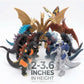 JAYKENIXO 10 Pack Monster Action Figures Set - Mini Dragon Toys, Movable Joints, Collectible Creature Figures for Kids Playset, Party Cake Toppers