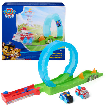 PAW Patrol Pup Squad Rescue Loop, Track Playset with Chase & Marshall Pup Squad Toy Cars & Vehicle Launcher, Kids Toys for Boys & Girls Ages 3 and Up