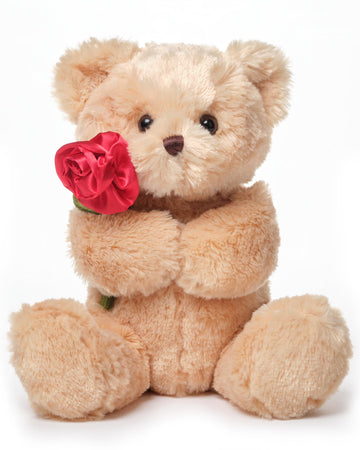 Bearington Remington The Teddy Bear, 9.5 Inch Valentine's Day Stuffed Animal, Ideal for Valentine's Gift for Kids & Girlfriends - Teddy Bear Stuffed